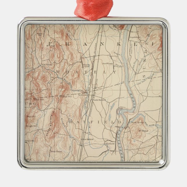 Northampton, Massachusetts Silbernes Ornament (Vorne)