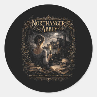 Northanger Abbey Runder Aufkleber