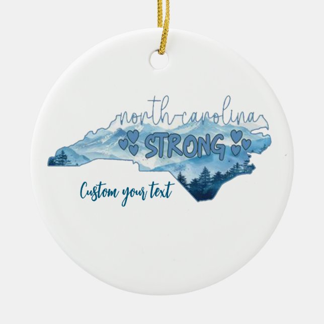 Northcarolina Keramik Ornament (Vorne)