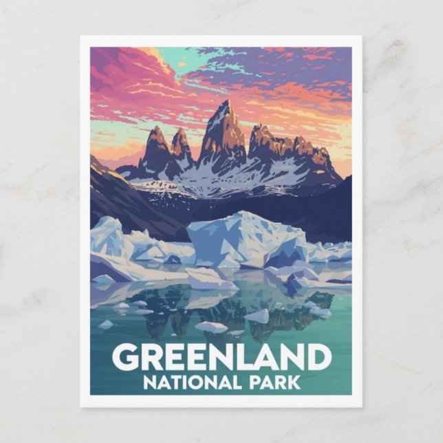 Northeast Greenland National Park Postkarte (Vorderseite)