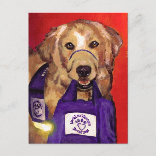 Northeast Wisconsin Service Dogs Postkarte (Vorderseite)