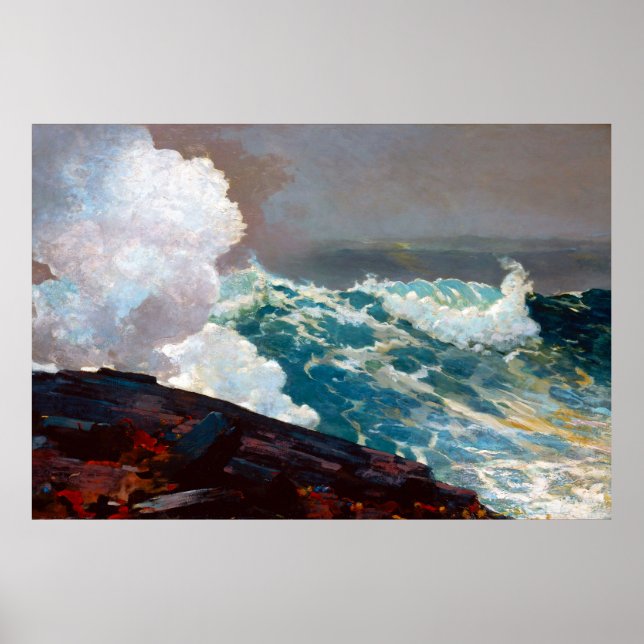 Northeaster von Winslow Homer 1895 Poster (Vorne)