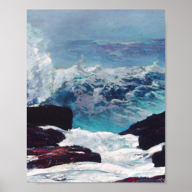 Northeaster von Winslow Homer Poster (Vorne)
