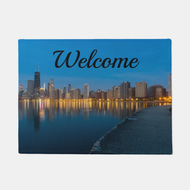 Northern Chicago City Welcome Doormat Fußmatte (Vorderseite)