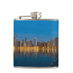 Northern Chicago Cityscape Flachmann