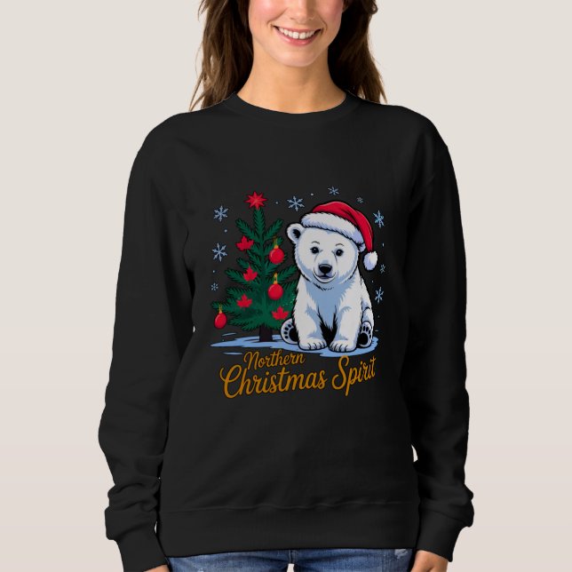Northern Christmas Spirit & Canadian Christmas Sweatshirt (Vorderseite)