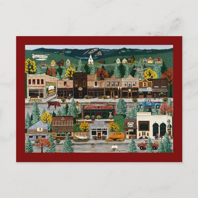"Northern Exposure" ~ Roslyn, Washington Postkarte (Vorderseite)