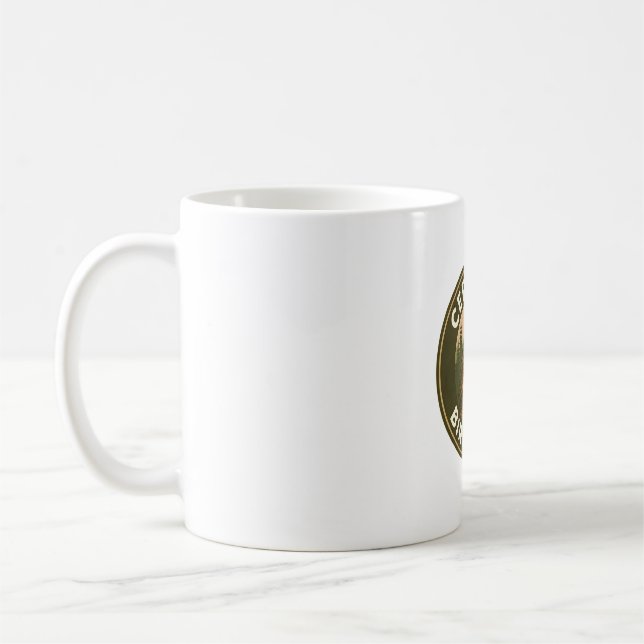 Northern Flicker Vintag Forest Abzeichen Kaffeetasse (Links)