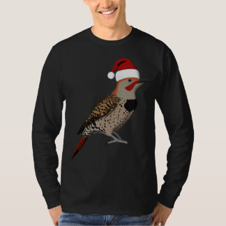 Northern Flicker Weihnachtsbird Weihnachtsmann Bio T-Shirt