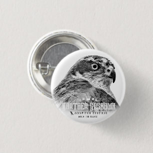 Northern Goshawk Button