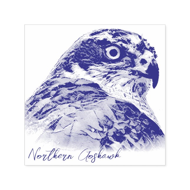 Northern Goshawk Permastempel (Design)