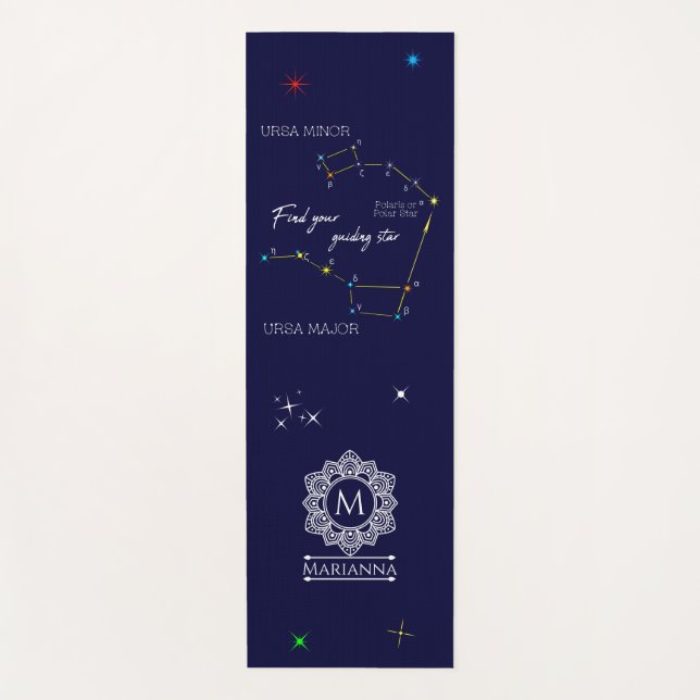 Northern Hemisphere Finding Polaris Yogamatte (Vorderseite)