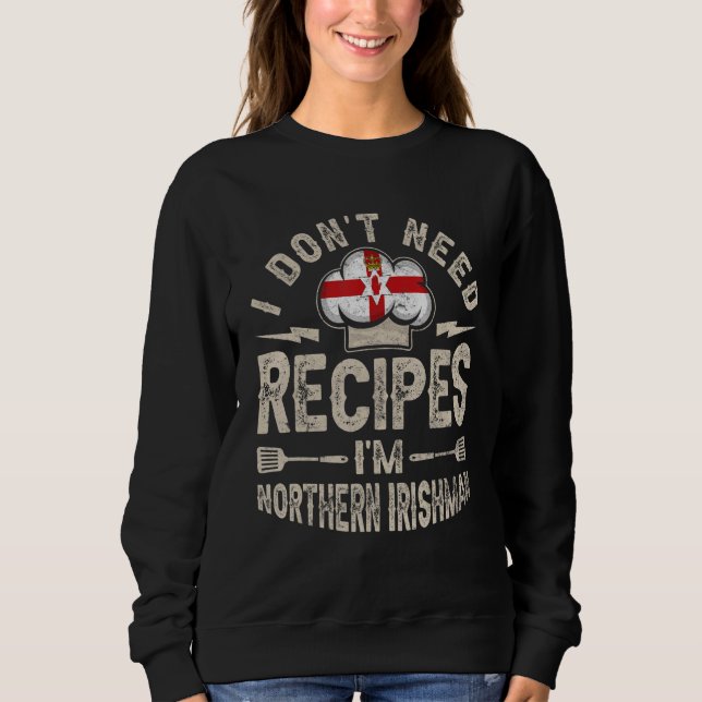 Northern Ireland Flag Proud Northern Irish people  Sweatshirt (Vorderseite)