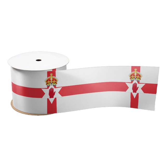 Northern Ireland flag Ribbon Satinband (Spule)