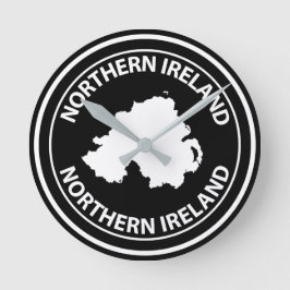Northern Ireland Runde Wanduhr