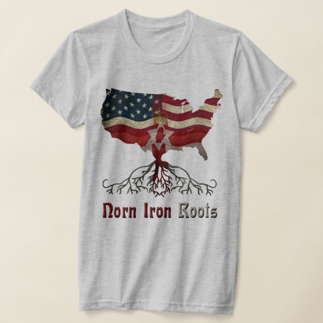 Northern Irish American Roots T - Shirt (Ablage )
