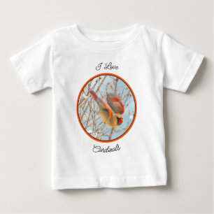 Northern Kardinal Flying - Original Fotografie Baby T-shirt