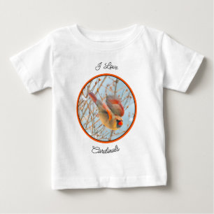 Northern Kardinal Flying - Original Fotografie Baby T-shirt