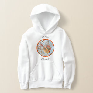 Northern Kardinal Flying - Original Fotografie Hoodie