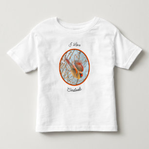 Northern Kardinal Flying - Original Fotografie Kleinkind T-shirt