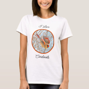 Northern Kardinal Flying - Original Fotografie T-Shirt