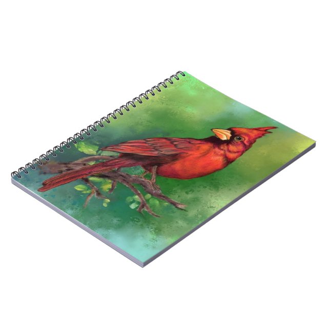 Northern Kardinal Notebook Notizblock (Linke Seite)