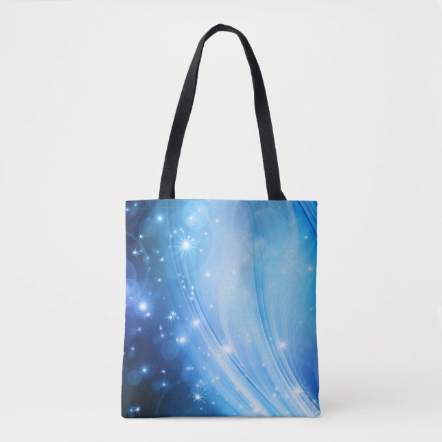 Northern Light Stars blau + Ihr Text & Ideen (Vorderseite)