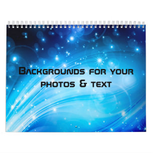Northern Light Stars blau + Ihr Text & Ideen Kalender