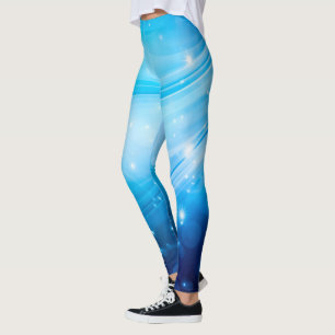 Northern Light Stars blau + Ihre Ideen Leggings