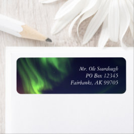 Northern Lights Address Label