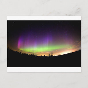 Northern Lights Alaska Sky Night Postkarte
