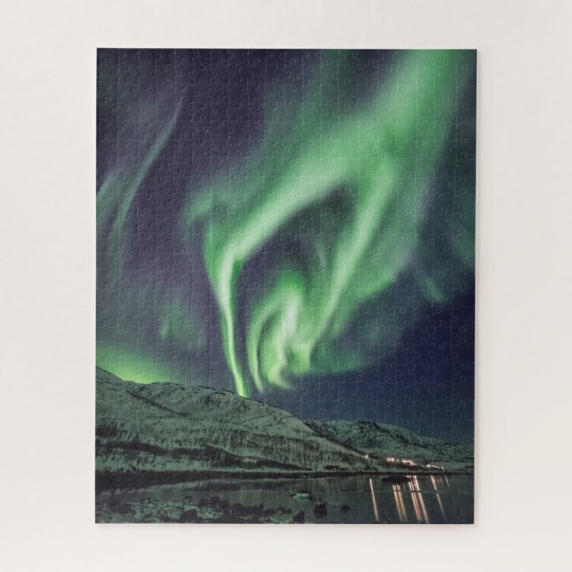 Northern Lights Astro Foto Puzzle (Vertikal)