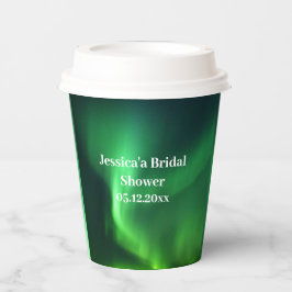 Northern Lights Aurora Borealis Brautparty Pappbecher