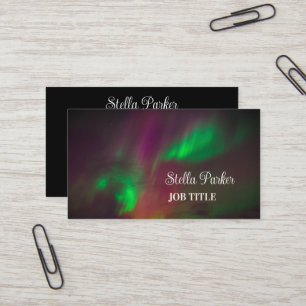 Northern Lights Aurora Borealis Business Card Visitenkarte