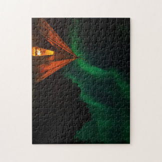 Northern Lights / Aurora borealis in Norwegen Puzzle