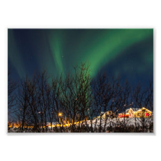 Northern Lights - Aurora Borealis Island Fotodruck