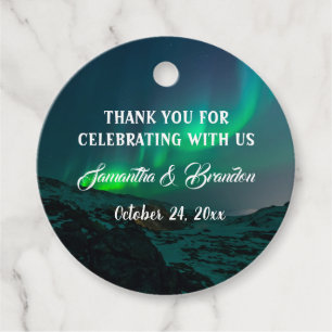 Northern Lights Aurora Borealis Night Sky Wedding Geschenkanhänger