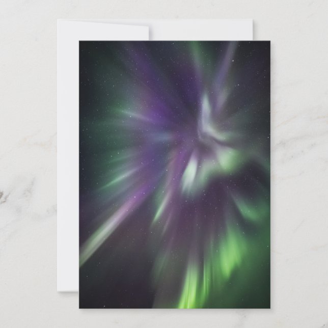 Northern Lights Card Save The Date (Vorderseite)