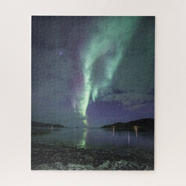 Northern Lights Fjord Puzzle (Vertikal)
