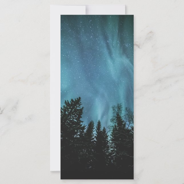 Northern Lights Forest Card (Vorderseite)