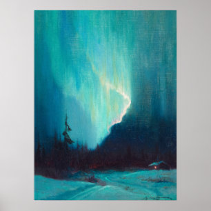Northern Lights, Juneau, Alaska von Sydney Laurenc Poster