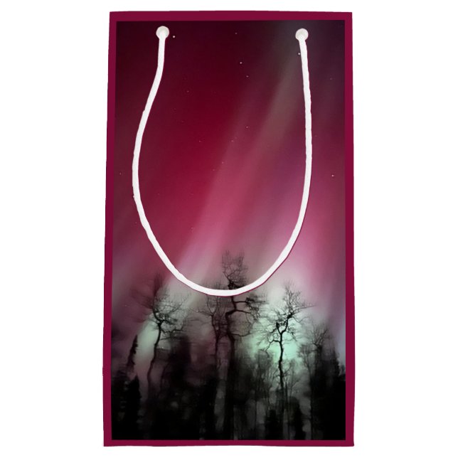 Northern Lights - Kleine Geschenktasche Geschenktüte (Vorderseite)