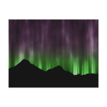 Northern Lights-Linien Postkarte