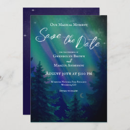 Northern Lights Magical Moment Save the Date