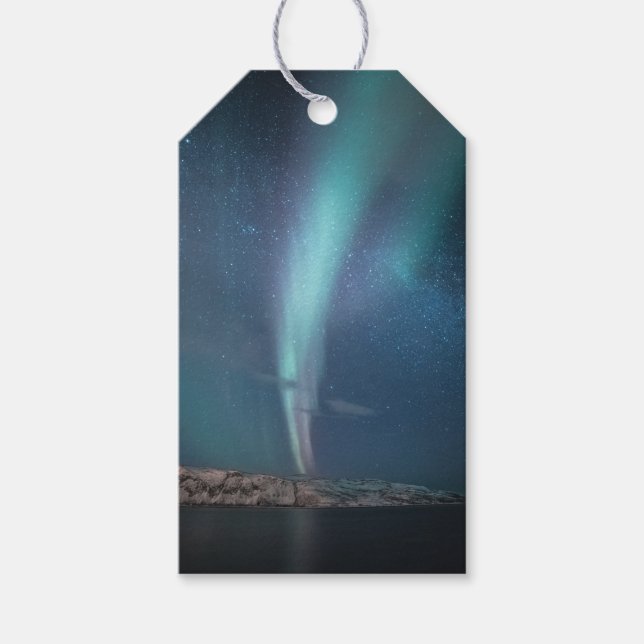 Northern Lights Milky Way Geschenkanhänger (Vorderseite)