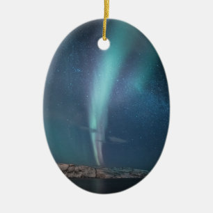 Northern Lights Milky Way Keramik Ornament