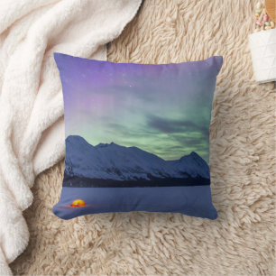Northern Lights Moose Pass Kenai-Halbinsel Kissen