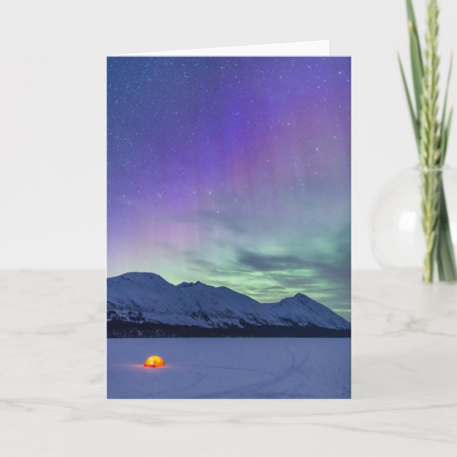 Northern Lights Moose Pass | Kenai Peninsula Karte (Vorderseite)