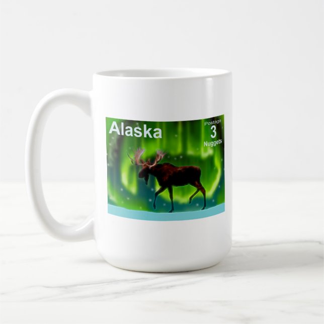 Northern Lights Moose Tasse (Links)