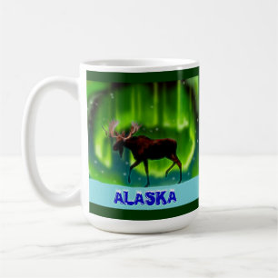 Northern Lights Moose Tasse
